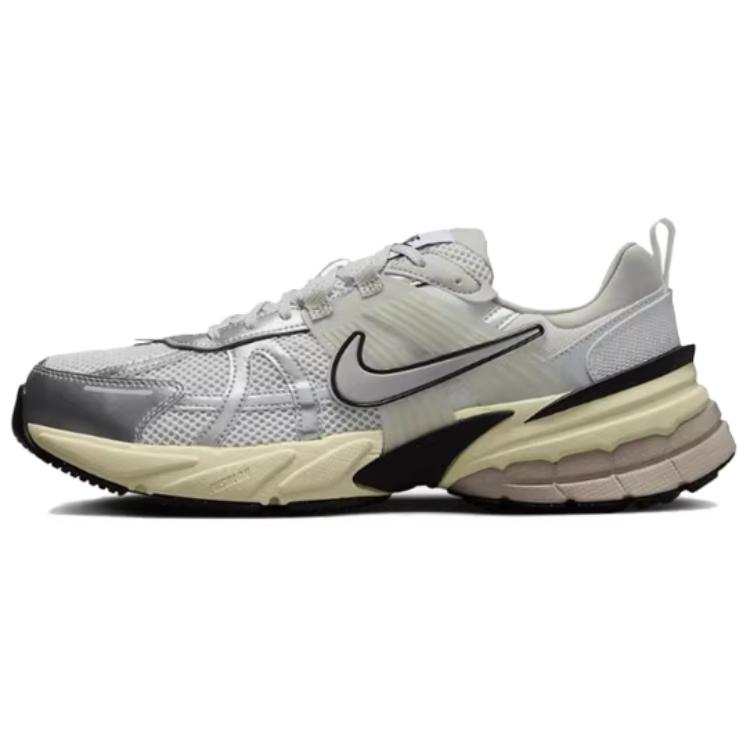 Nike Nike V2K Run Breathable Low top Casual Running Shoes Men's Silver Gray