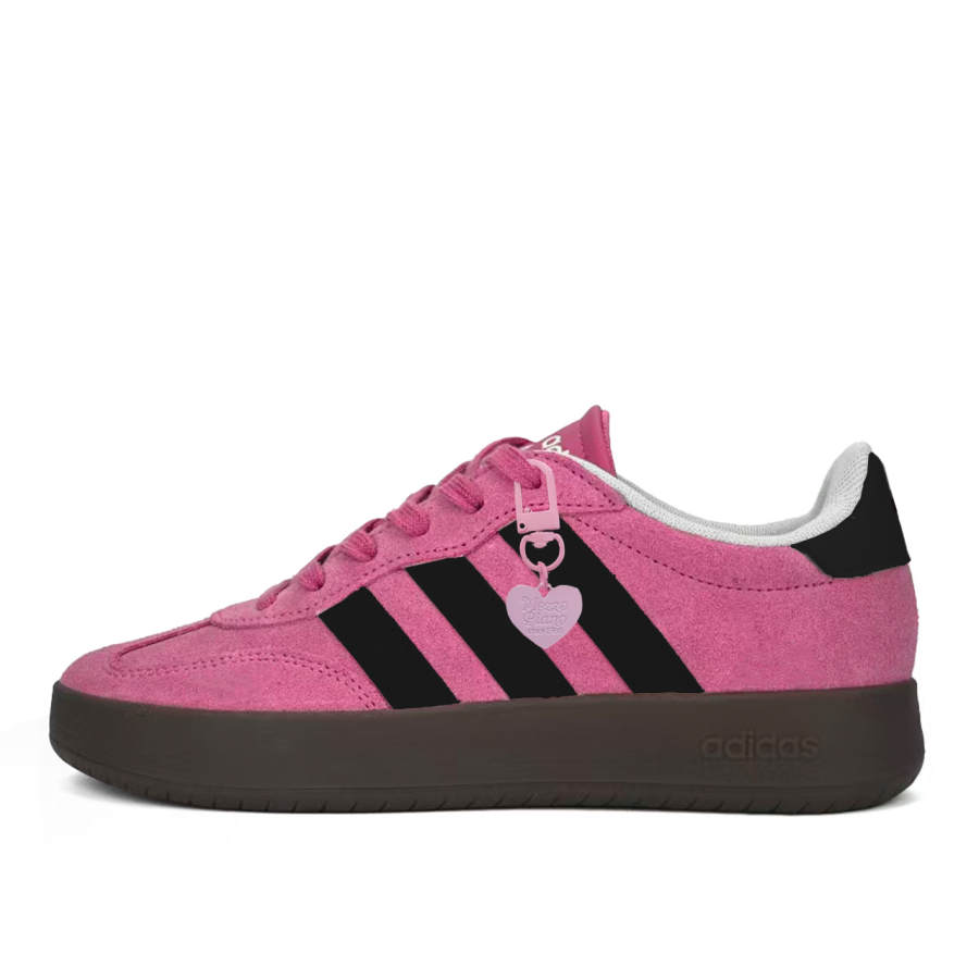Adidas Adidas BARREDA DECODE Black Pink Sweetheart Abrasion Resistant Low top German Army Trainers Unisex