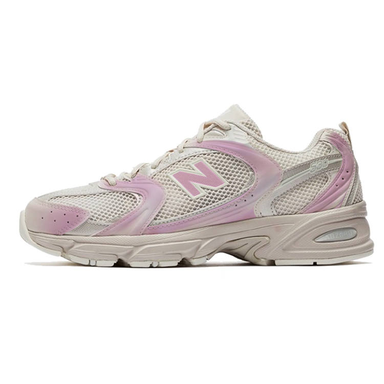New Balance New Balance NB 530 Slip Resistant, Abrasion Resistant, Breathable Low top Running Shoes Unisex Beige Brown Pink