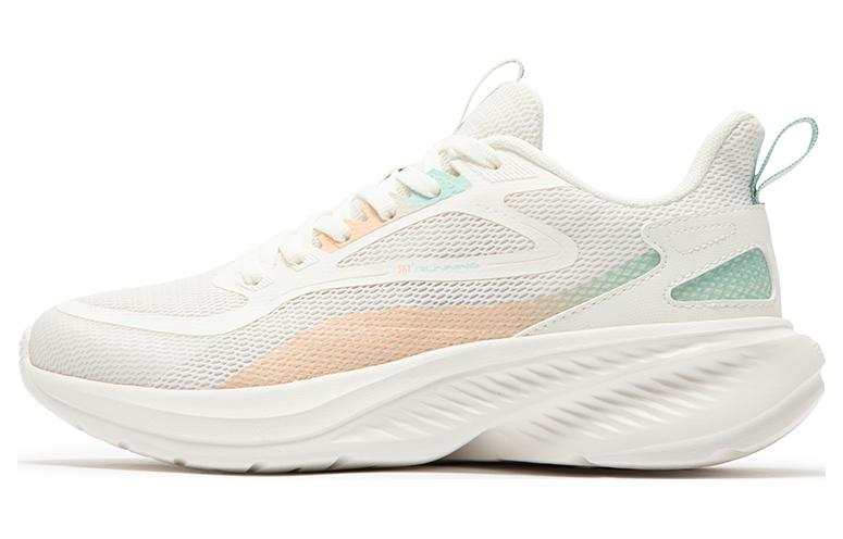 361° Cushioning Slip Resistant Abrasion Resistant Low top Running Shoes Women's White Pink