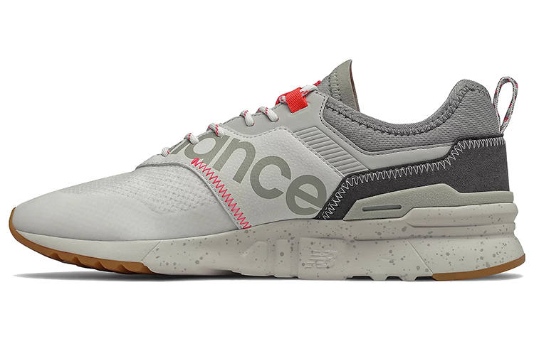 New Balance New Balance NB 997 Textile, Synthetic Leather Comfortable Low top Running Shoes Men's White Gray
