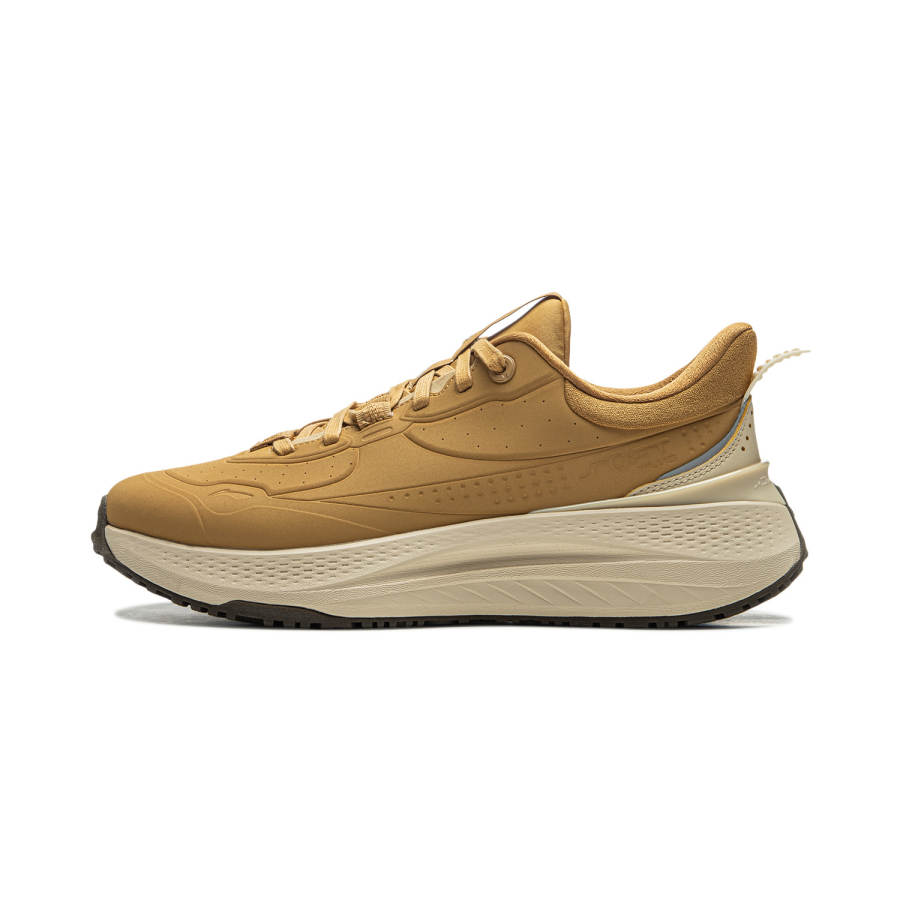 Li-Ning Li Ning SOFT PLUS SHIELD Slip Resistant Abrasion Resistant Low top Casual Shoes Men's Khaki
