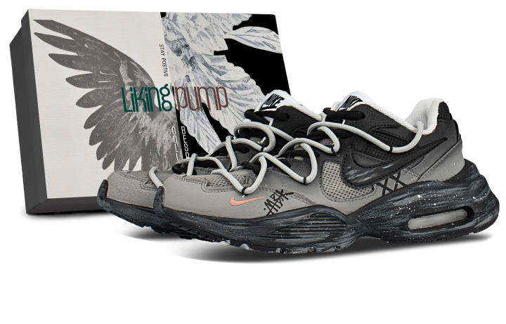 Nike Nike Air Max Fusion Low top Casual Running Shoes Unisex Black