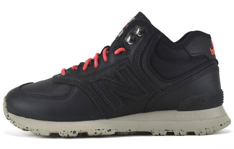 New Balance New Balance NB 574 Vintage Synthetic Leather Cushioning Abrasion Resistant Low top Casual Running Shoes Unisex Black
