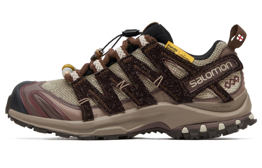SALOMON XA PRO 3D LA YAUTE Cushioning Slip Resistant Low top Running Shoes Unisex Tan