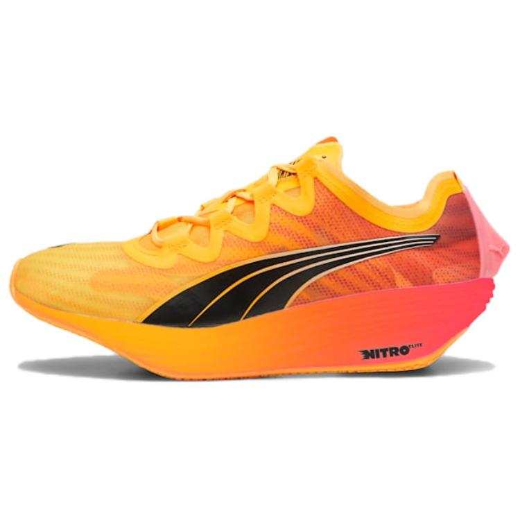PUMA Fast FWD Nitro Elite Slip Resistant Abrasion Resistant Low top Running Shoes Women's Orange