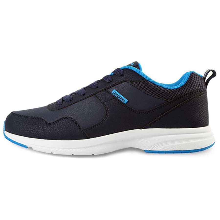 QIAODAN Slip Resistant Abrasion Resistant Low top Casual Running Shoes Men's Blue Black