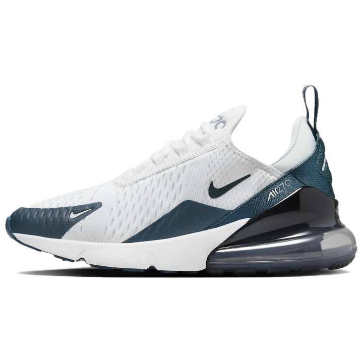Nike Nike Air Max 270 Breathable Low top Casual Shoes Women's White Blue