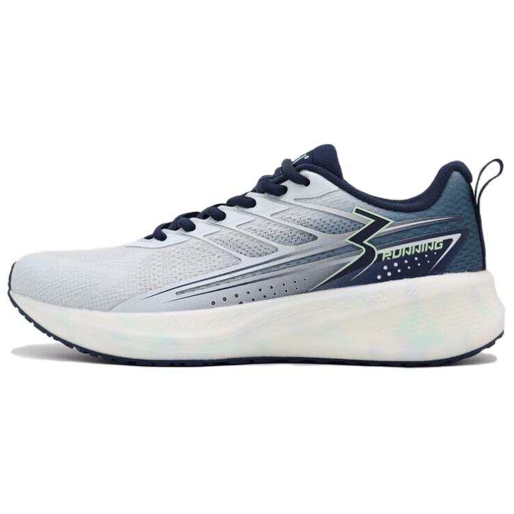 361° Cushioning Breathable Low top Casual Training Sprint Running Shoes Men's White Blue