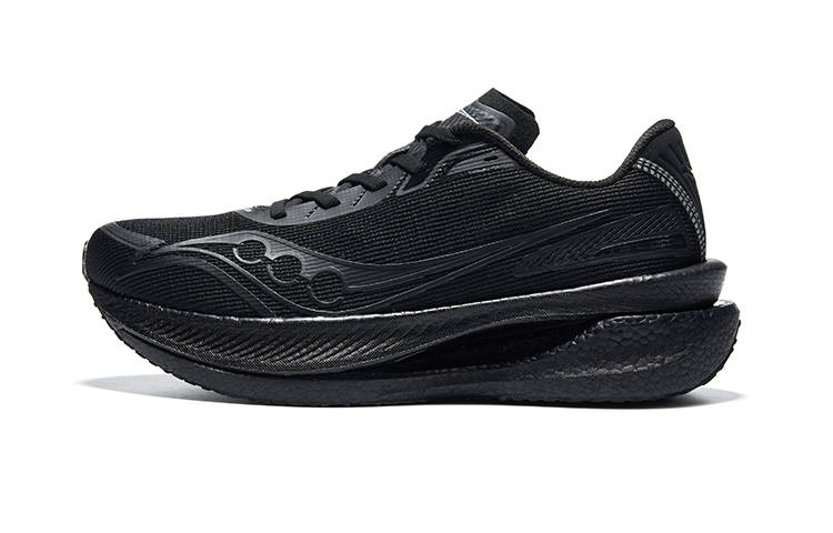 Saucony IDLING Cruise Slip Resistant Abrasion Resistant Low top Running Shoes Unisex Black