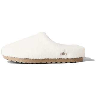 Alo Yoga Recovery Mode Quiet Abrasion Resistant Closed Toe Slippers Unisex Ivory White