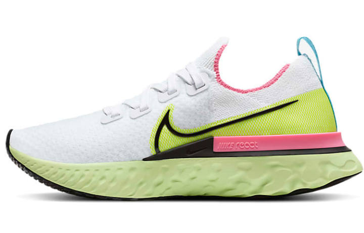 Nike Nike React Infinity Run Flyknit White Volt Pink Blast Women's