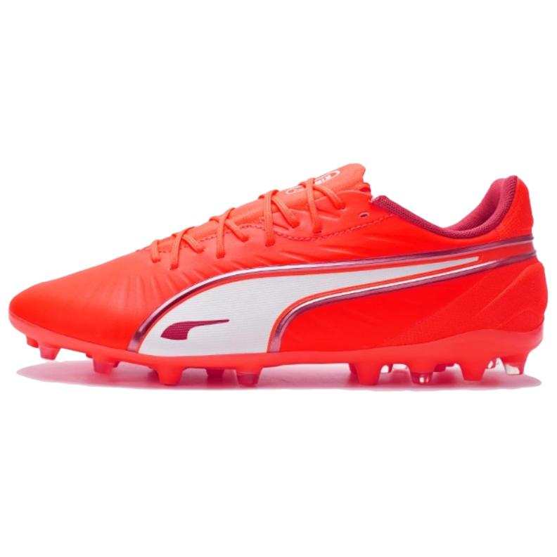 PUMA King MG Multi Ground Cushioning Soccer Shoes Men's Orange Red