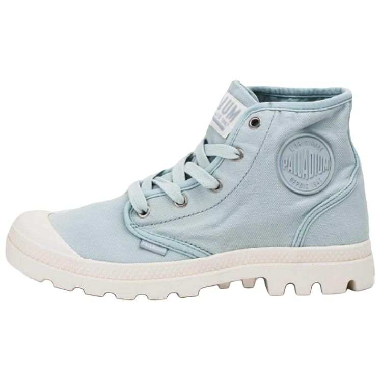 Palladium Pampa Hi Slip Resistant Abrasion Resistant High top Canvas Shoes Women's Light Blue
