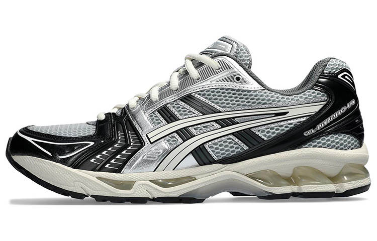 ASICS Gel Kayano 14 Low top Casual Running Shoes Unisex Black Silver