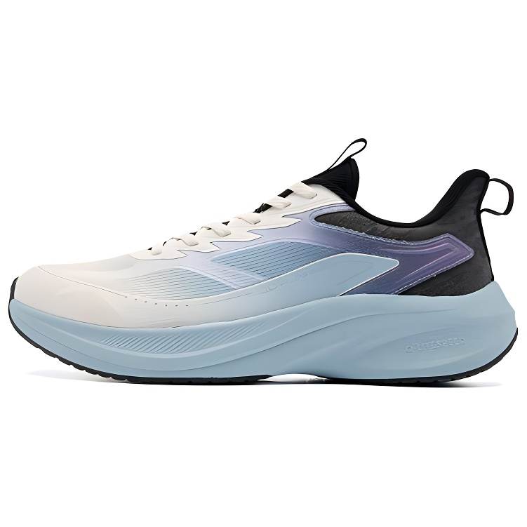 QIAODAN Cushioning Lightweight Low top Casual Running Shoes Men's White Blue