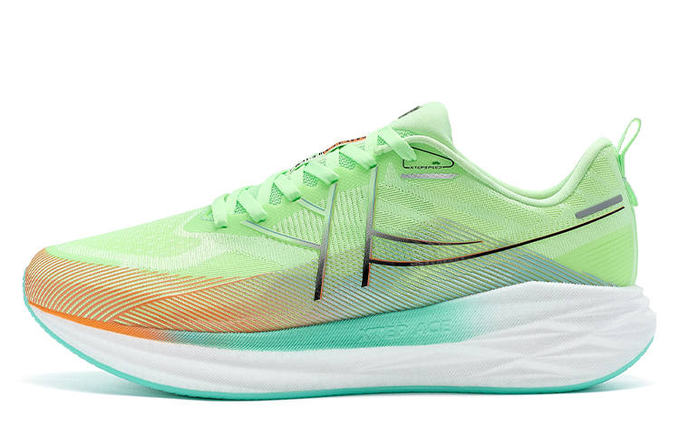 XTEP ZHONGGUOYOUZHENG x XTEP Low top XTEP ACE Running Shoes Men's Sail White/Ghost Green/Neon Soft Orange