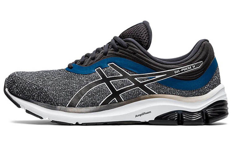 Asics Gel Pulse 11 Comfortable Textile, Synthetic Leather Low top Casual Running Shoes Men's Ink Gray White