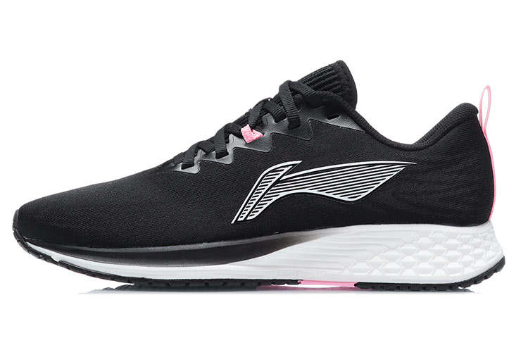 Li-Ning Li Ning Red Hare 4 Low top Fabric Abrasion Resistant Breathable Running Shoes Women's Black