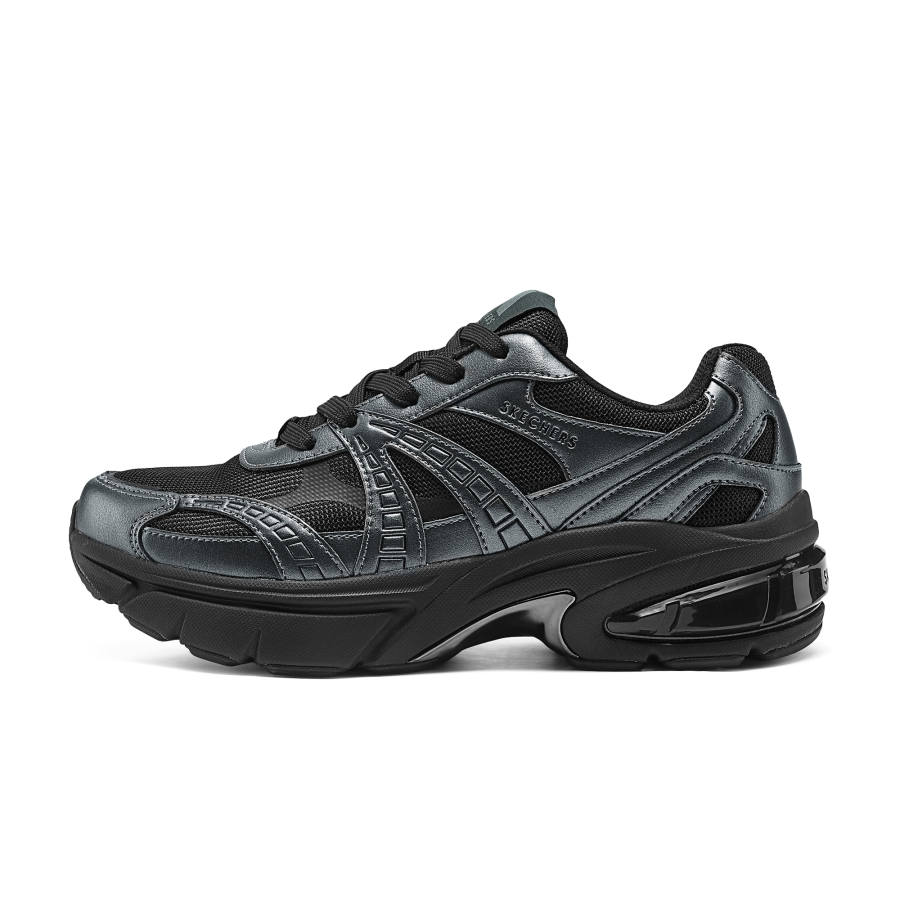 Skechers Breathable Low top Running Shoes Men's Black