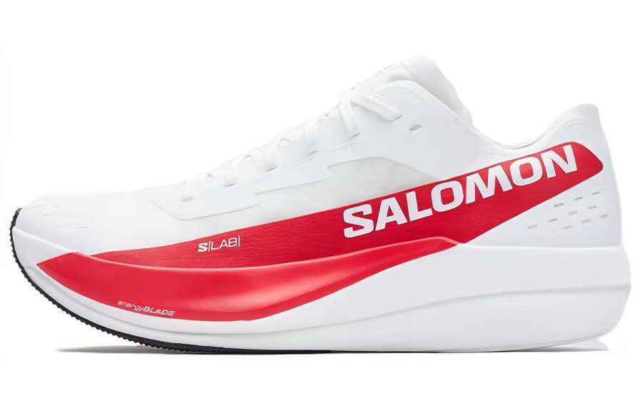 SALOMON S/Lab Phantasm Breathable Low top Running Shoes Unisex White Red