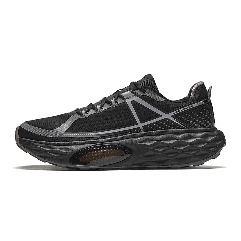 Anta ChengFeng Slip Resistant Abrasion Resistant Low top Running Shoes Men's Black