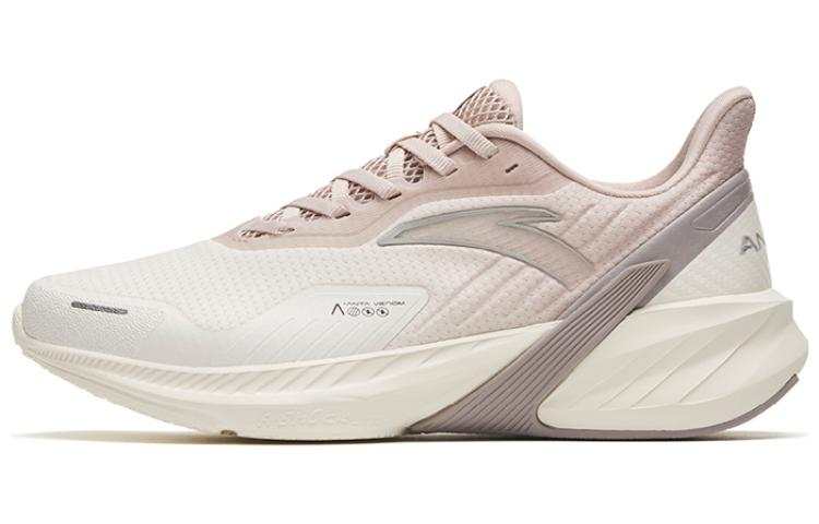 Anta DuCi4 Comfortable Cushioning Slip Resistant Abrasion Resistant Low top Running Shoes Women's White Pink