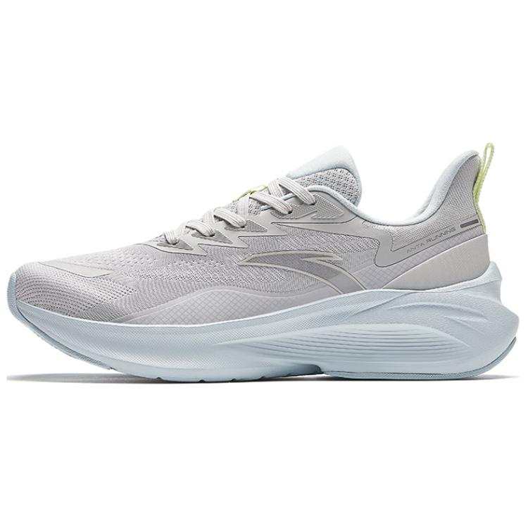 Anta Slip Resistant Abrasion Resistant Slip Resistant Abrasion Resistant Low top Running Shoes Women's Gray Blue
