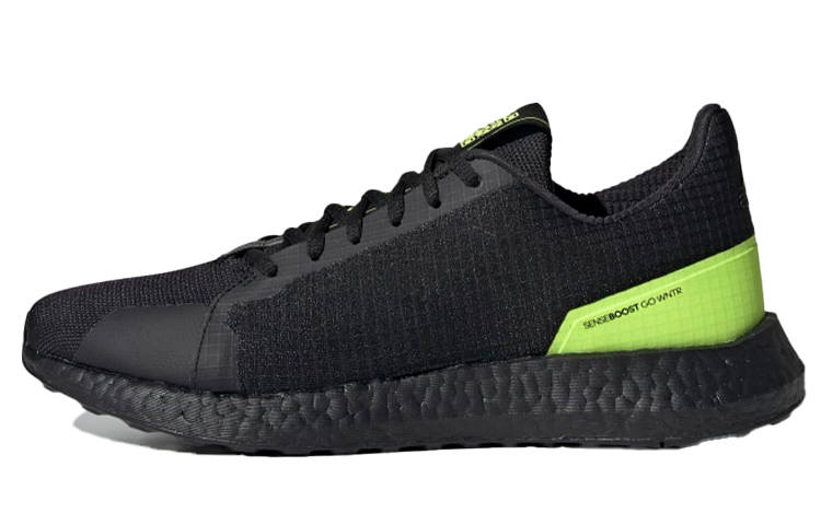 Adidas Adidas Senseboost Go Slip Resistant Abrasion Resistant Low top Running Shoes Men's Black Yellow