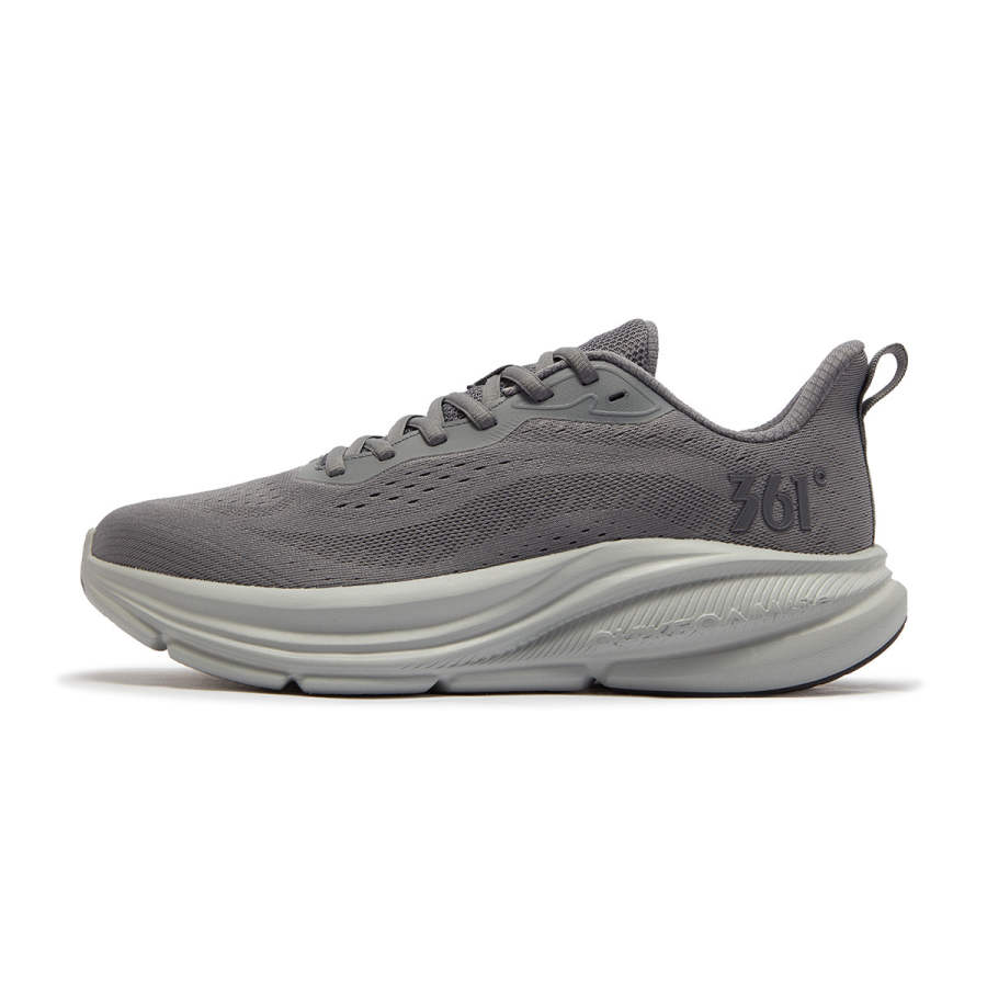 361° Cushioning, Wear Resistant Low top Casual Running Shoes Men's Smoke Gray Recycling Gray