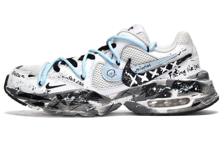 Nike Nike Air Max Fusion Low top Running Shoes Women's Black White Blue