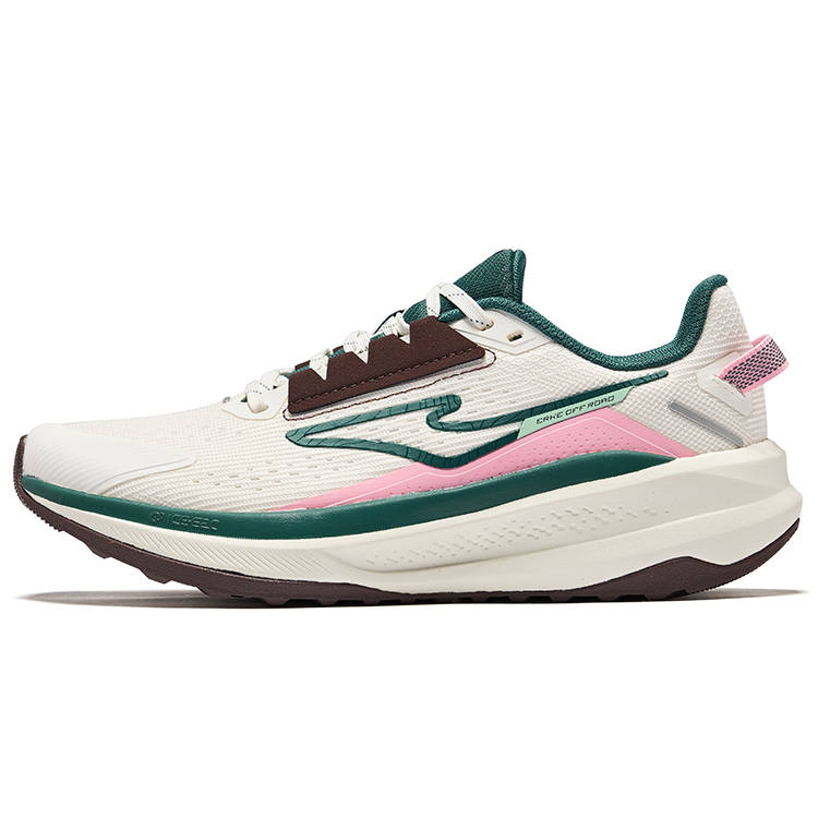 Erke Wild 2.0 Cushioning Rebound Low top Casual Running Shoes Women's Microcrystal White Mountain Green