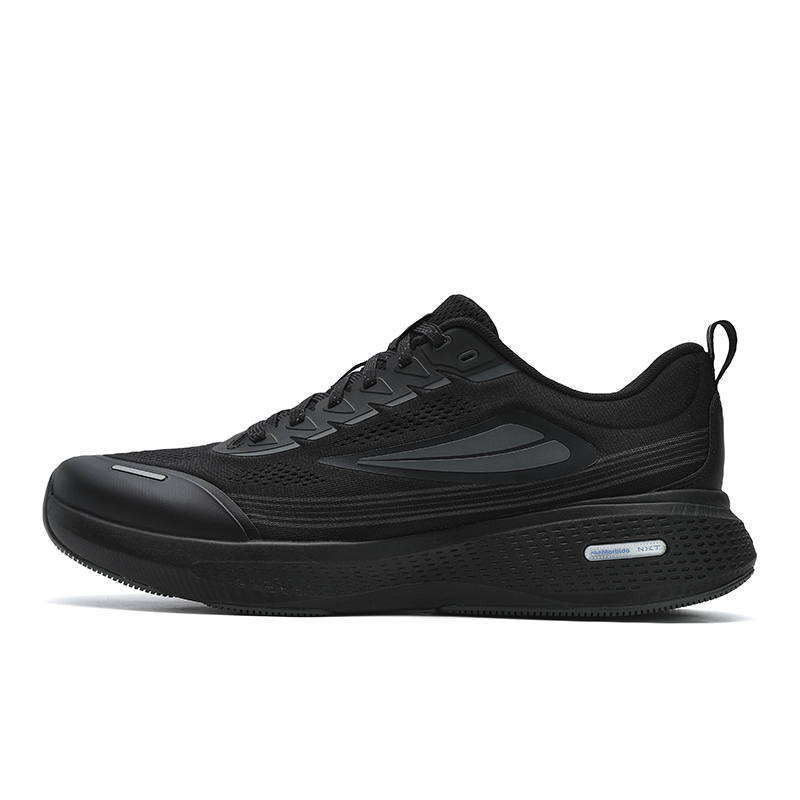 FILA NUVOLE 3 Textile, Synthetic Leather Breathable Low top Running Shoes Men's Black