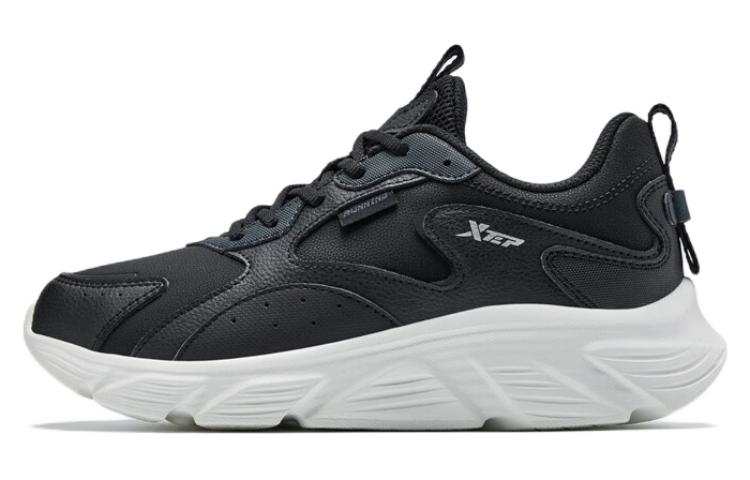 XTEP Synthetic Leather Cushioning Slip Resistant Abrasion Resistant Lightweight Rebound Low top Running Shoes Women's