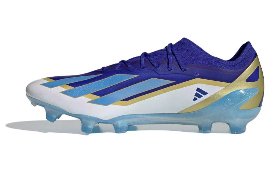 Adidas Adidas X CRAZYFAST FG Firm Ground Natural Grass Abrasion Resistant Soccer Shoes Unisex Blue White