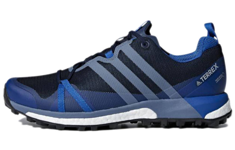Adidas Adidas Terrex Agravic GTX Abrasion Resistant Slip Resistant Low top Running Shoes Men's Blue Black