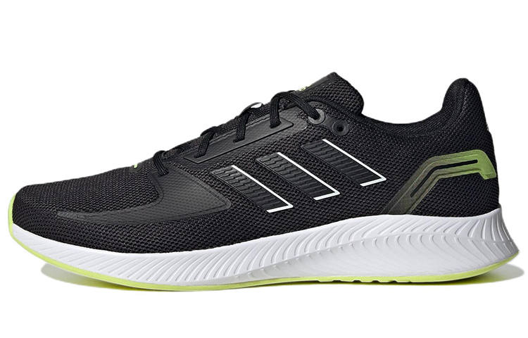 Adidas Adidas Runfalcon 2.0 Mesh Abrasion Resistant Low top Running Shoes Men's Black Green