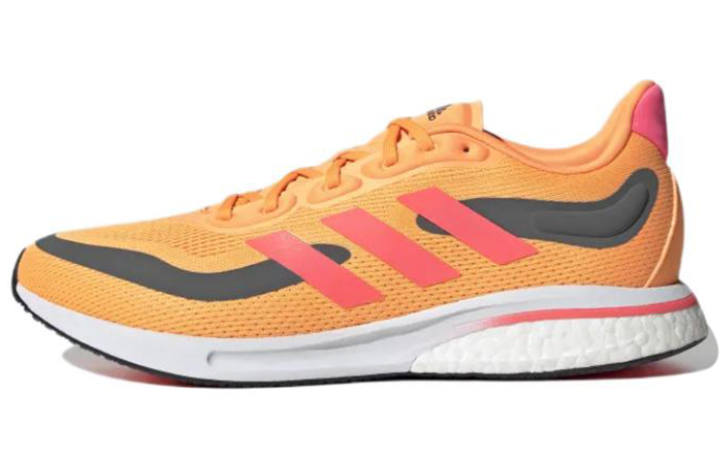 Adidas Adidas Supernova Cushioning Abrasion Resistant Breathable Low top Running Shoes Men's Orange Yellow