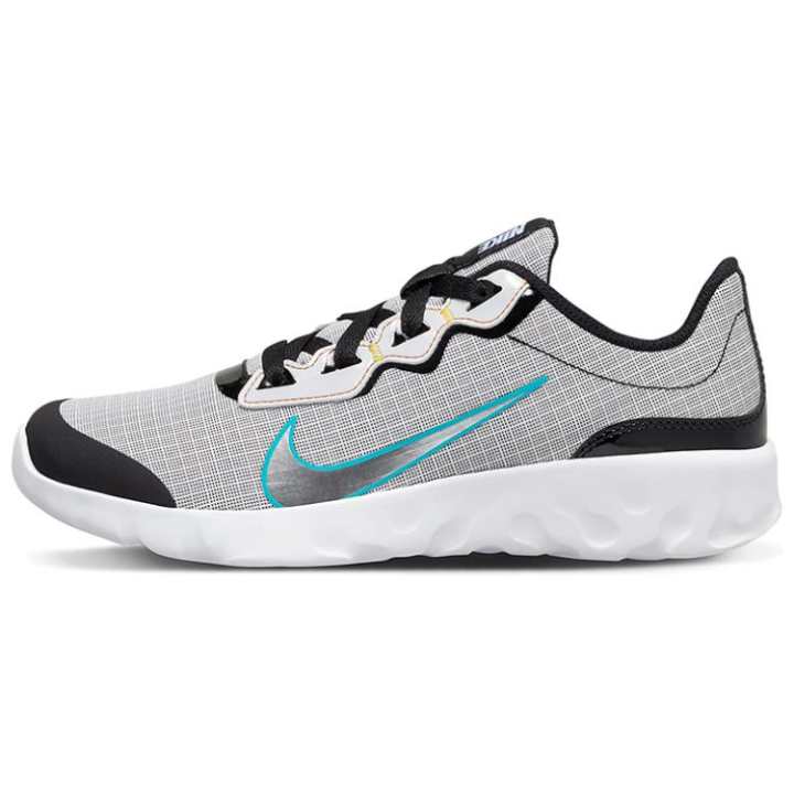 Nike Nike Explore Strada Cushioning Slip Resistant Abrasion Resistant Low top Running Shoes Women's Gray Black Blue