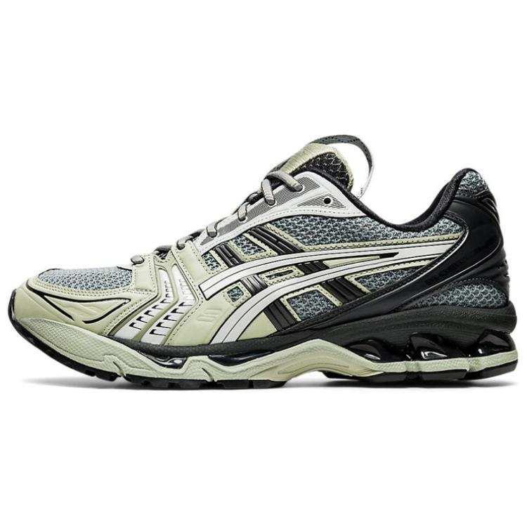ASICS Gel Kayano 14 Mesh Cushioning Low top Running Shoes Unisex Black Green