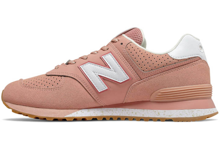 New Balance New Balance NB 574 Comfortable Low top Running Shoes Unisex Pink D Width