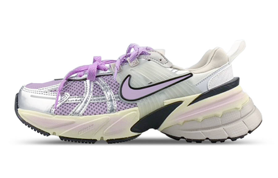Nike Nike V2K Run Low top Running Shoes Women's White Purple Gray