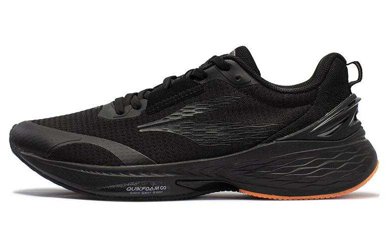 361° Cushioning Slip Resistant Cushioning Slip Resistant Low top Running Shoes Men's Black Orange