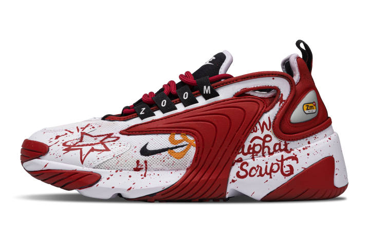 Nike Nike Zoom 2K Breathable Mid top Casual City Commuting Running Shoes Women's Red