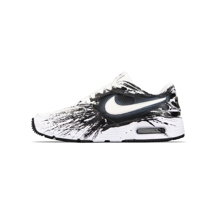 Nike Nike Air Max SC Cushioning Slip Resistant Abrasion Resistant Breathable Low top Running Shoes Men's Black White
