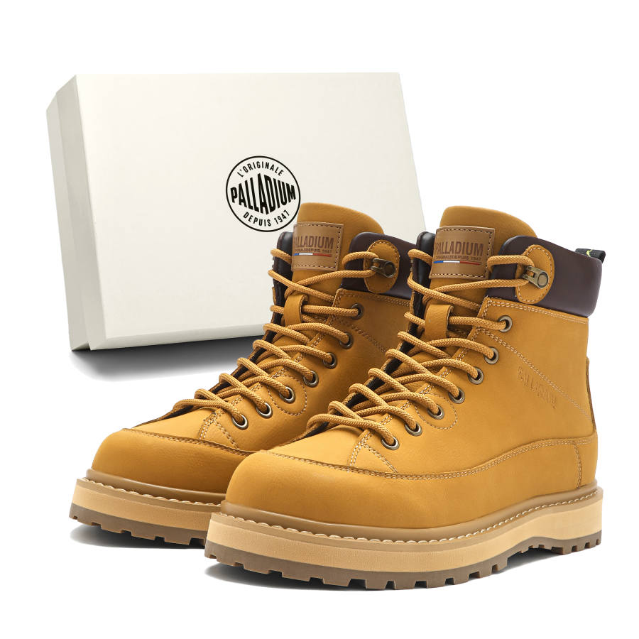 Palladium Palladium Combat Boots Unisex Yellow, Brown, Black