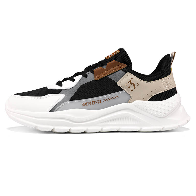 361° Breathable Rebound Breathable And Resilient Low top Casual Running Shoes Men's Black Umber