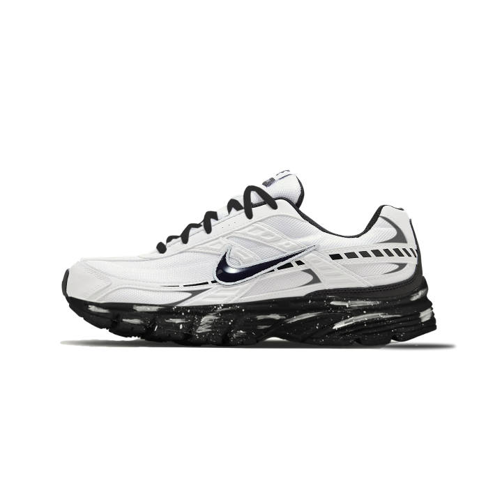 Nike Nike Initiator Cushioning, Wear Resistant Low top Running Shoes Men's Black White