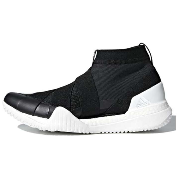 Adidas Adidas Pureboost X Versatile Slip Resistant Lightweight Non slip Lightweight Mid top Running Shoes Women's Black White