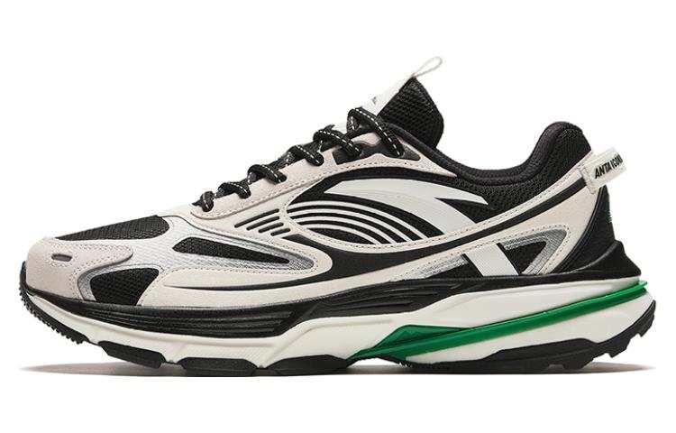 Anta Walker Abrasion Resistant Breathable Low top Casual Shoes Men's Black White